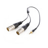 Saramonic SR-UM10-CC1 3.5mm TRS to Two XLR Male Output Y-Cable