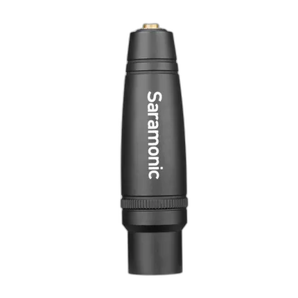 Saramonic C-XLR+ 3.5mm TRS Female to XLR Male Adapter with Phantom Power Con