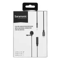 Saramonic LavMicro U1A Clip-On Lavalier Mic with Lightning Connector Cable 6 5