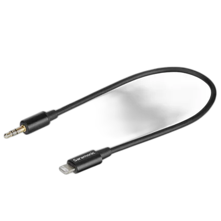 Saramonic SR-C2000 3.5mm TRS Male to Apple Lightning Connector Microphone  and