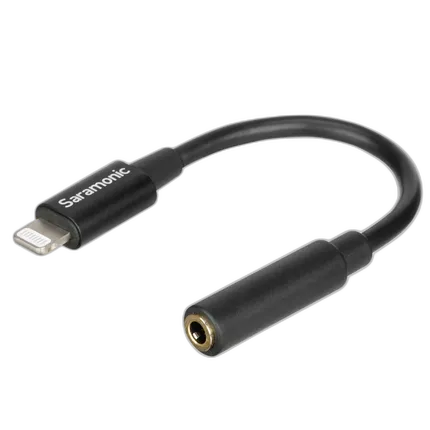 Saramonic SR-C2002 Apple Lightning Connector to Female 3.5mm TRRS Audio Jack