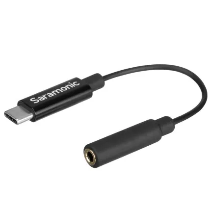 Saramonic SR-C2006 Gold-Plated 3.5mm Female Mic and Audio Adapter Cable for DJ