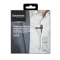 Saramonic DK4E Mini Pro Omni Lavalier Mic w/ TA4F Mini 4-Pin Locking Connect 5