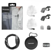 Saramonic DK4E Mini Pro Omni Lavalier Mic w/ TA4F Mini 4-Pin Locking Connect 6