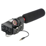 Saramonic MixMic Shotgun Microphone with Integrated 2-Channel Audio Adapter