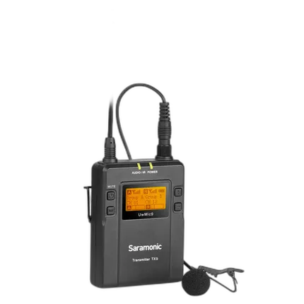 Saramonic TX9 96-Channel Digital UHF Wireless Bodypack Transmitter with Lav