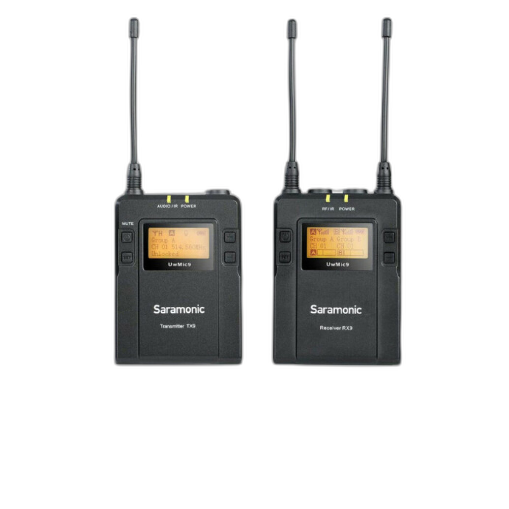 Saramonic UwMic9 Wireless Omni Lavalier Microphone System for interview videography audio
