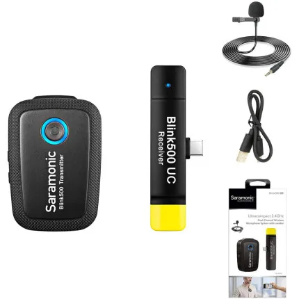 Saramonic Blink 500 B5 Wireless Omni Lavalier Microphone System for USB-C