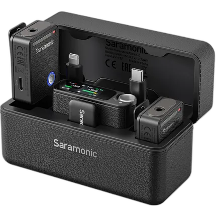 Saramonic Ultra 2-Person Universal Wireless Mic - Black Combo Mobile Devices