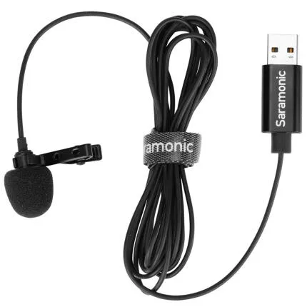 Saramonic SR-ULM10 Ultracompact Clip-On Lavalier Microphone with USB-A