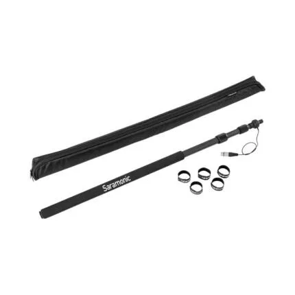Saramonic 3-Section Carbon Fiber Boompole with Internal Coiled XLR Cable