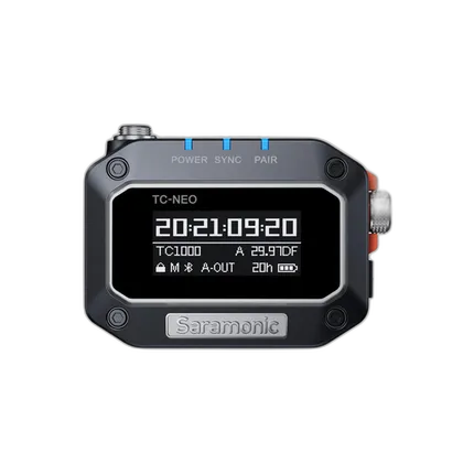 Saramonic TC-NEO Time Code Generator with 2.4GHz and Bluetooth App Wireless