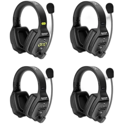 Saramonic WiTalk-WT4D 4-Person Full-Duplex Wireless Intercom System w/ 4x Du
