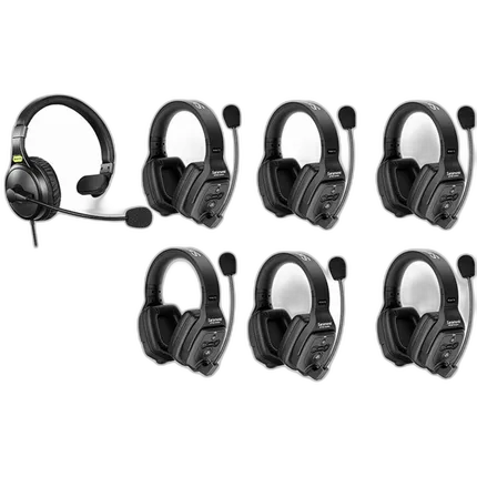 Saramonic WiTalk-WT7D 7-Person Full-Duplex Wireless Intercom Sy w/ 6x Dual-E