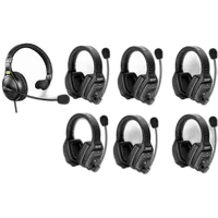 Saramonic WiTalk-WT7D 7-Person Full-Duplex Wireless Intercom Sy w/ 6x Dual-E 0