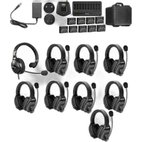 Saramonic WiTalk-WT9D 9-Person Full-Duplex Wireless Intercom Sy w/ 8x Dual-E 6