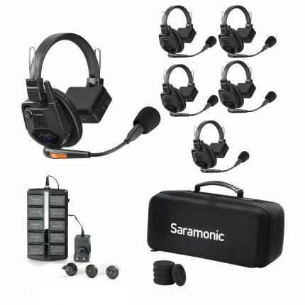 Saramonic WiTalk9-5S 5-Person 1.9GHz Full-Duplex Wireless Intercom System