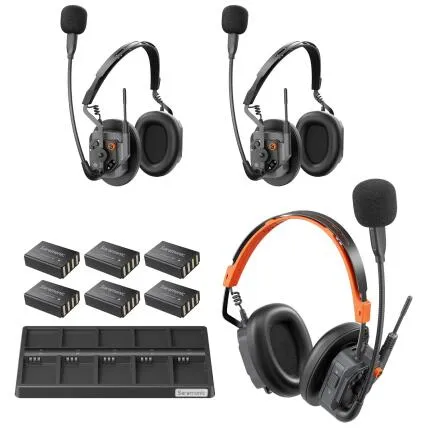 Saramonic WiTalk9X-3D 3-Person Modular 1.9 GHz Wireless Dual-Ear Headset Int