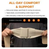 Saramonic CineBuff Strap Med/Lrg 120cm Dual-Pouch Transmitter Waist Strap 2