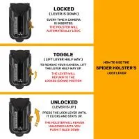 SpiderX Holster Set For Mirrorless Cameras(Camera Plate and SpiderX Holster) 1