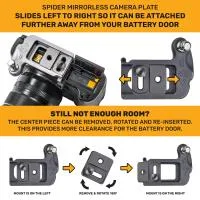 SpiderX Holster Set For Mirrorless Cameras(Camera Plate and SpiderX Holster) 6