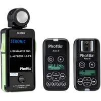 Sekonic L-478DR-U-PX Meter with Phottix ARES II Trigger and Receiver 0