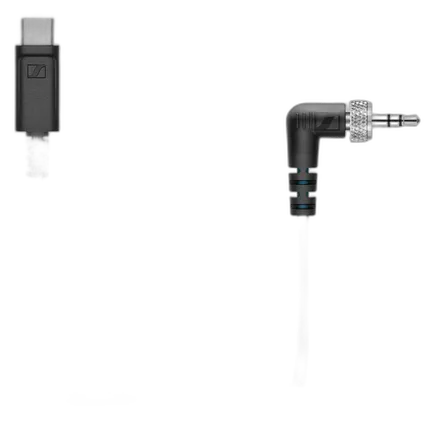 Sennheiser CL-35 Locking 3.5mm TRS to USB Type-C Coiled Cable