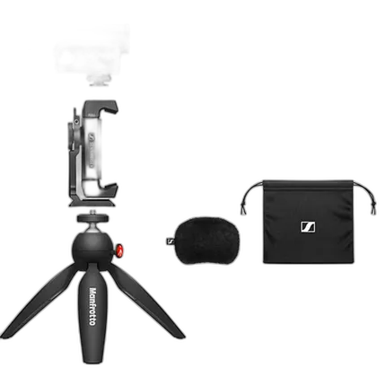 Sennheiser MKE 400 Compact Shotgun Microphone Gen II Recording Bundle