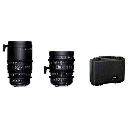 Sigma 18-35mm T2 and 50-100mm T2 Lenses with Case (Canon EF)