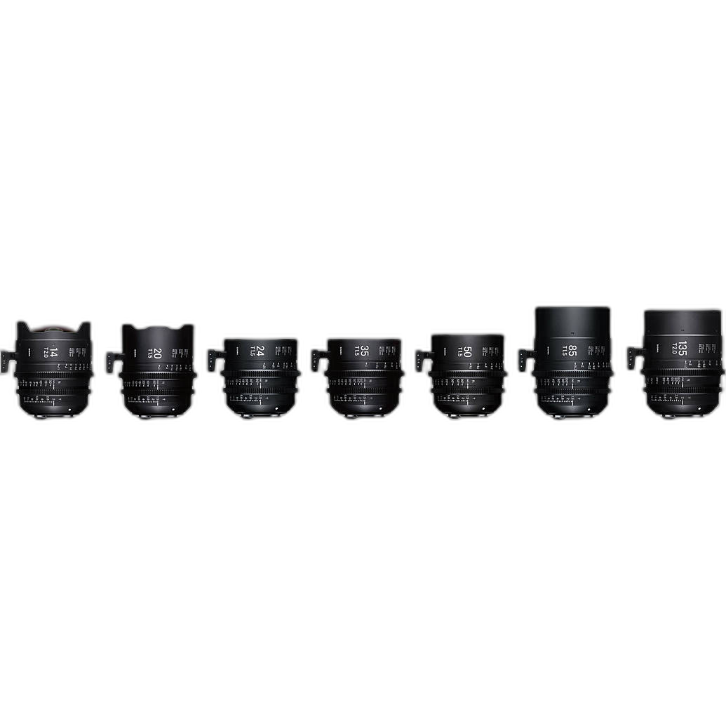 Sigma T2 T1.5 FF 7 Lens Kit with Case Sony E