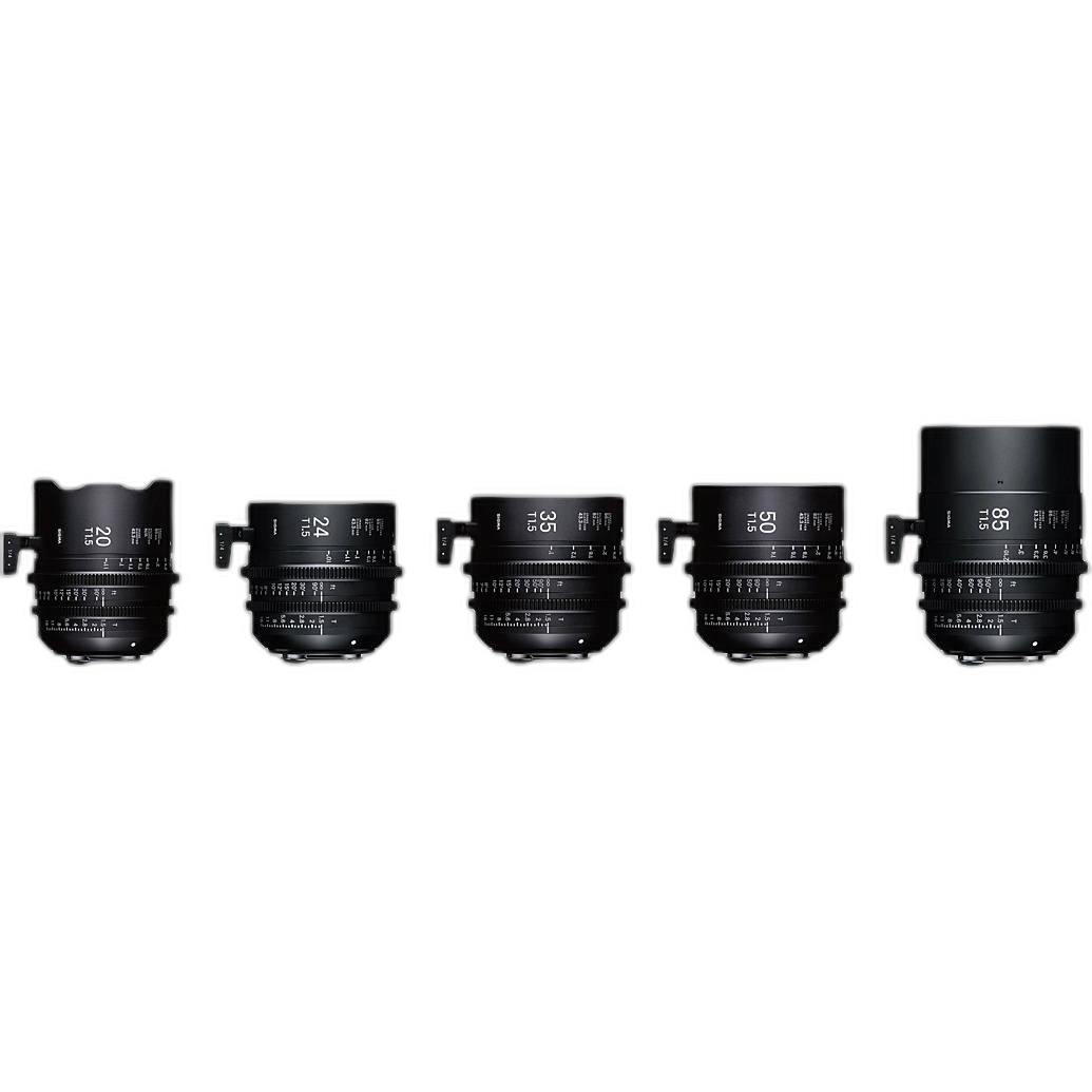 Sigma T1.5 FF High-Speed 5 Prime Lens Kit with Case Canon EF Metric