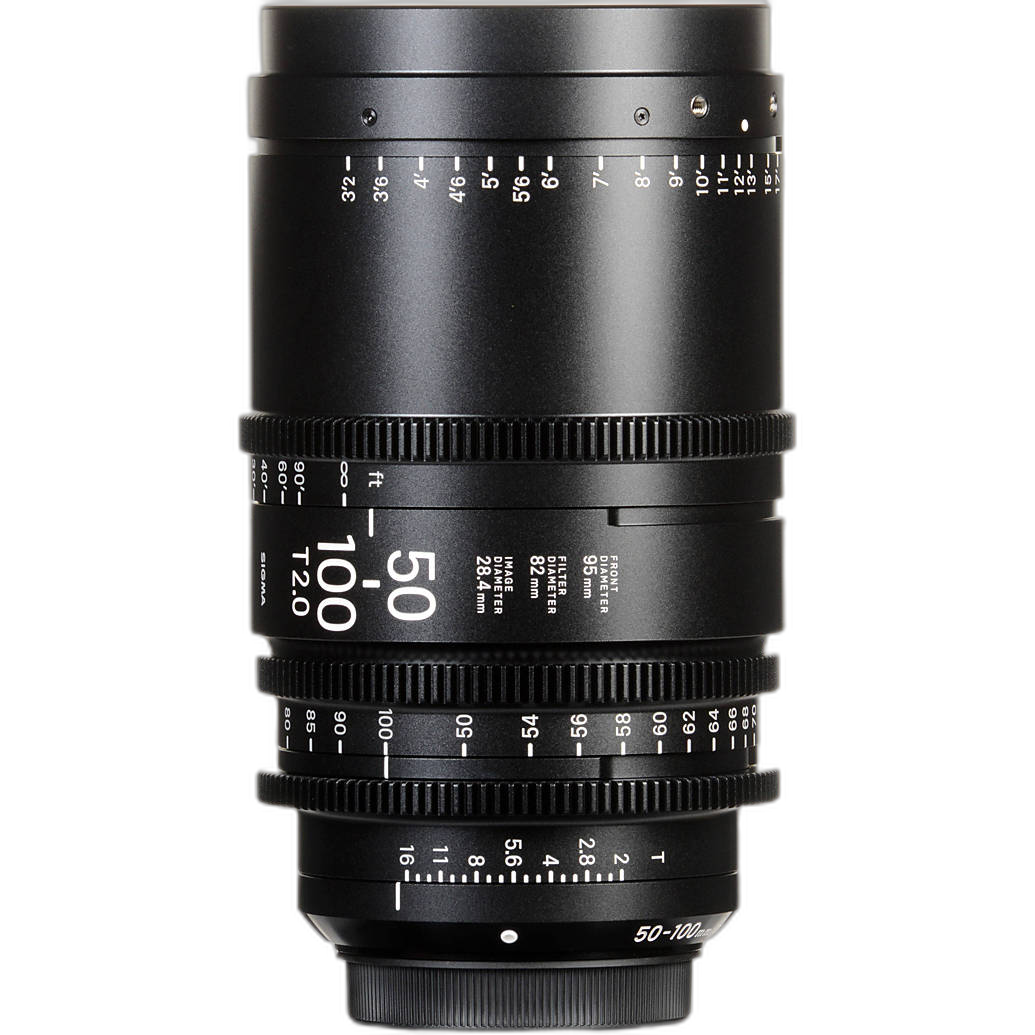 Sigma 50-100mm T2 Fully Luminous High-Speed Zoom Lens close view