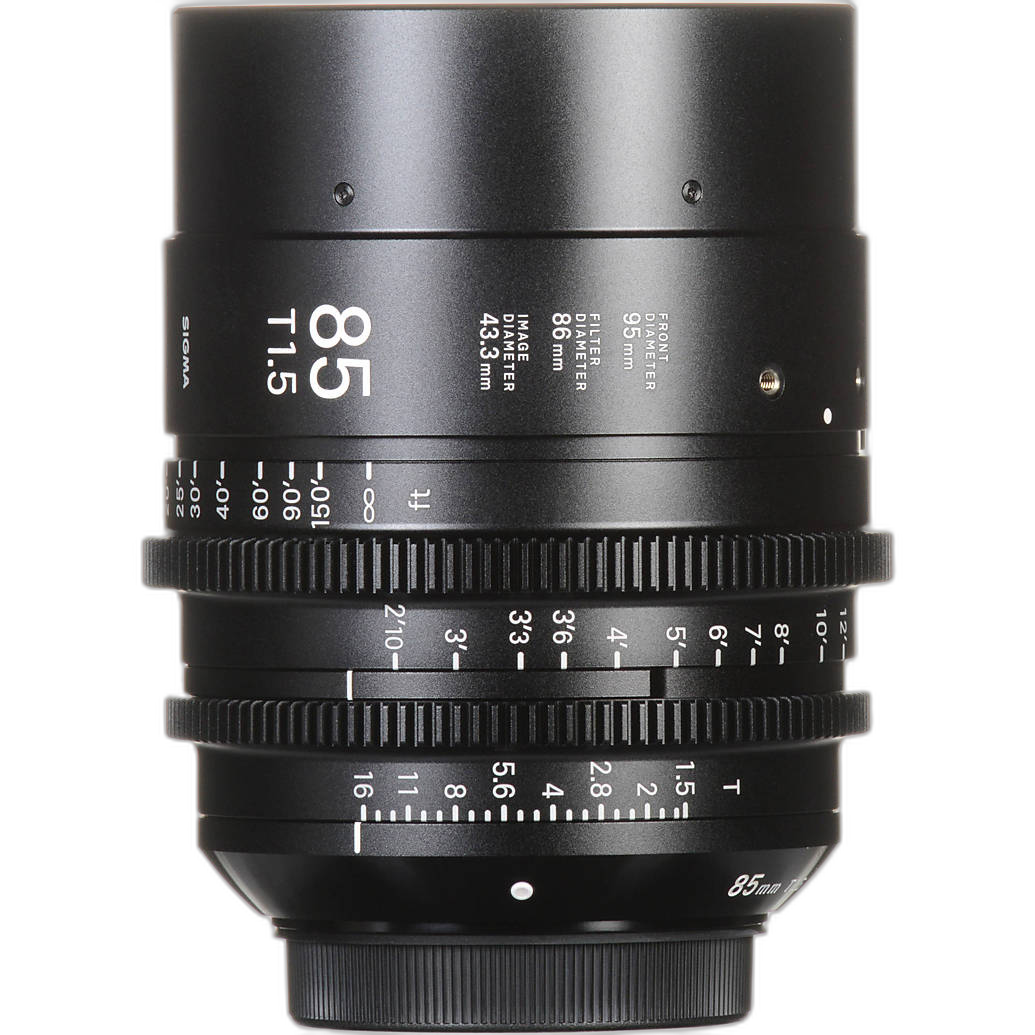 Sigma 85mm T1.5 Fully Luminous FF High-Speed Prime Lens detail