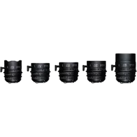 Sigma T1.5 FF High-Speed 5 Fully Luminous Prime Lens Kit with Case (PL) 0