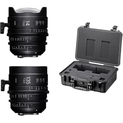 Sigma 14mm/135mm T2 FF High-Speed Fully Lum. Prime Lens Kit (Canon EF)