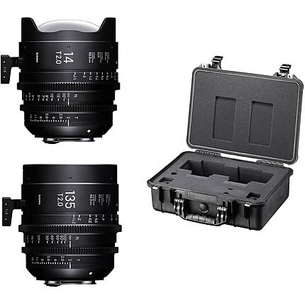 Sigma 14mm/135mm T2 FF High-Speed Fully Lum. Prime Lens Kit (Sony E)