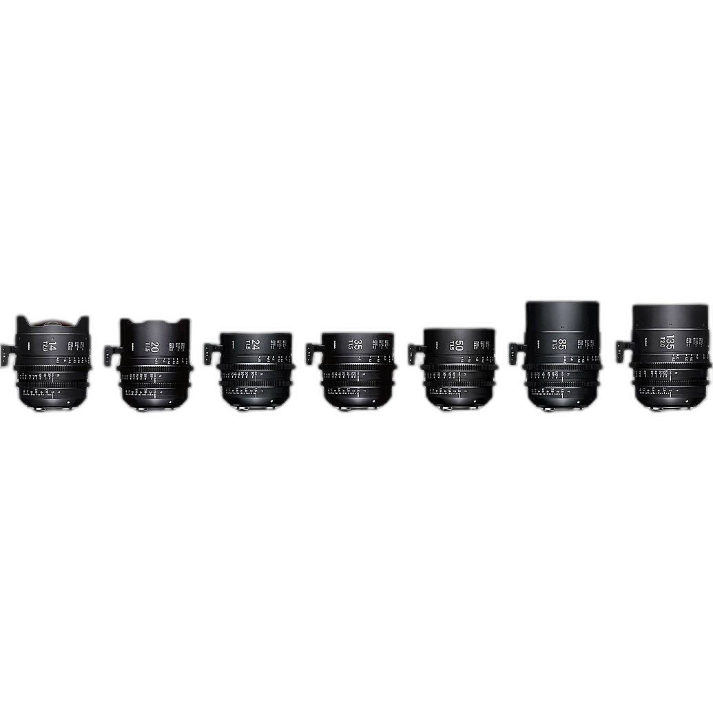 Sigma T2/T1.5 FF 7 Fully Luminous Lens Kit with Case Canon EF