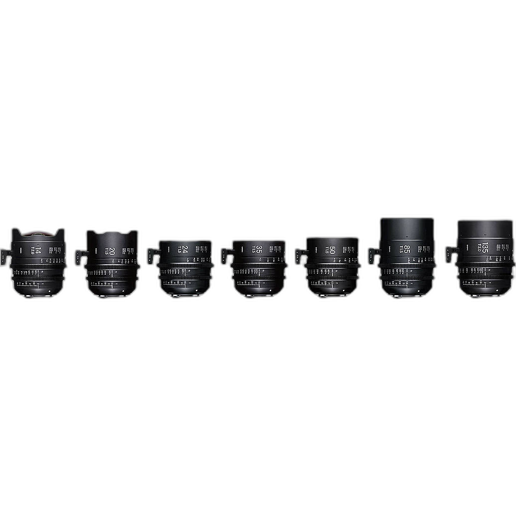 Sigma T2 T1.5 FF 7 Fully Luminous Lens Kit with Case Sony E