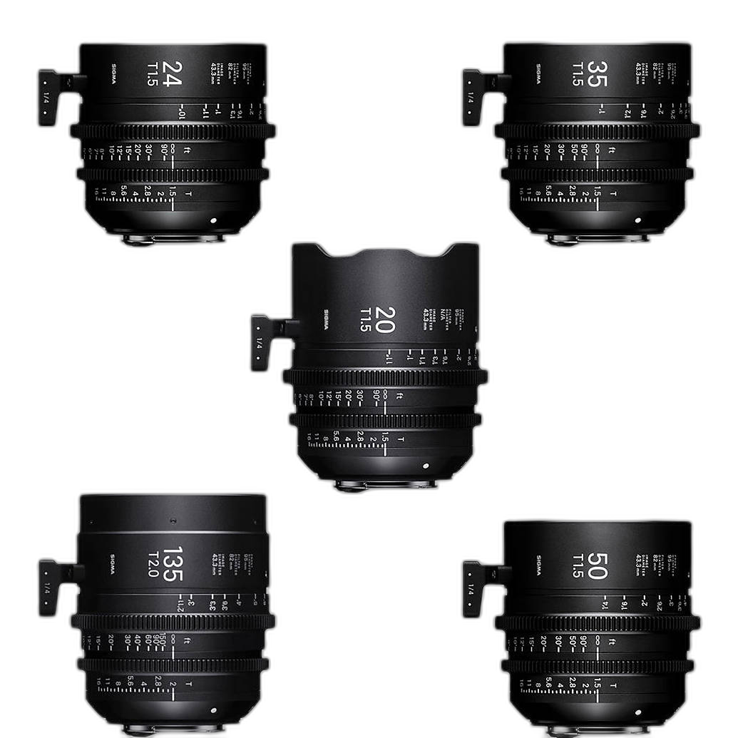 Sigma T1.5 FF High-Speed 5 Fully Luminous Prime Lens Kit PL Metric