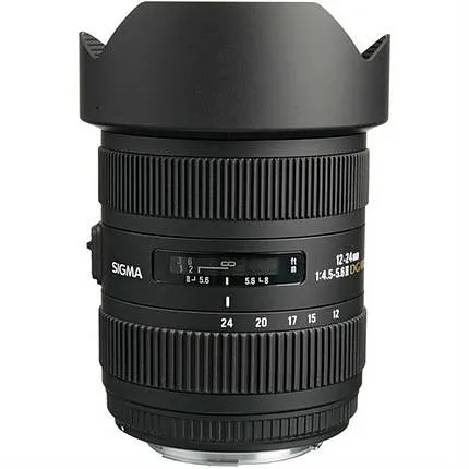 Sigma DG HSM II 12-24mm f/4.5-5.6 Wide Angle Zoom Lens for Canon - Black