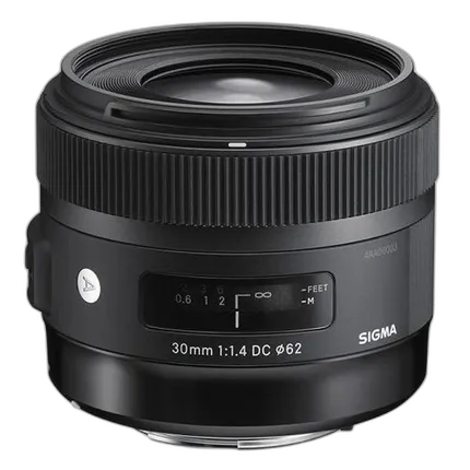 Sigma DC HSM ART 30mm f/1.4 Standard Lens for Nikon Mount - Black