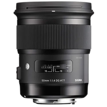 Sigma 50mm f/1.4 EX DG HSM Standard Lens for Nikon - Black