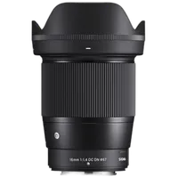 Sigma 16mm f/1.4 DC DN Contemporary Lens for Fujifilm X 0