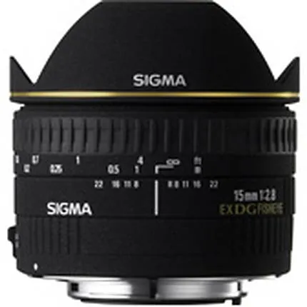 Sigma EX DG Diagonal 15mm f/2.8 Fisheye Lens - Black
