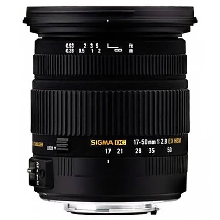 Sigma EX DC (OS) HSM 17-50mm f/2.8 Standard Zoom Lens for Pentax - Black