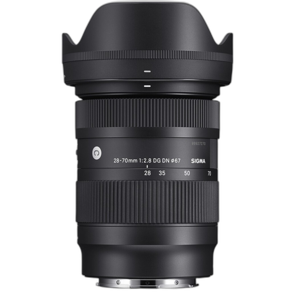 Sigma 28-70mm f/2.8 lens front angle