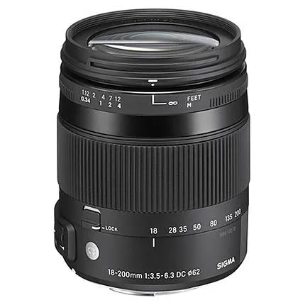 Sigma DC Macro OS HSM 18-200mm f/3.5-6.3 Telephoto Lens for Sigma - Black