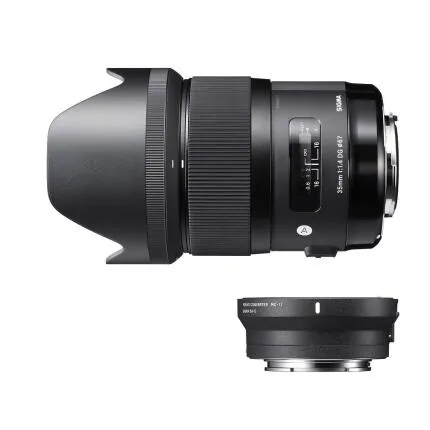 Sigma 35mm f/1.4 DG HSM Art Lens for Sigma SA and MC-11 Mount Converter