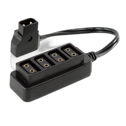 Shape D-Tap Male to 4x D-Tap Female Splitter Cable