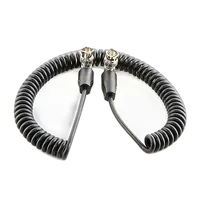Shape Coiled SDI Cable with Right Angle Connectors - 20IN 0